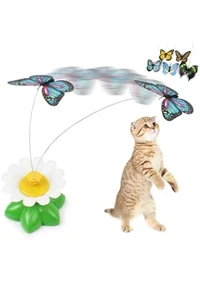 اسباب بازی تعاملی گربه،پروانه متحرک چرخان ،محرک