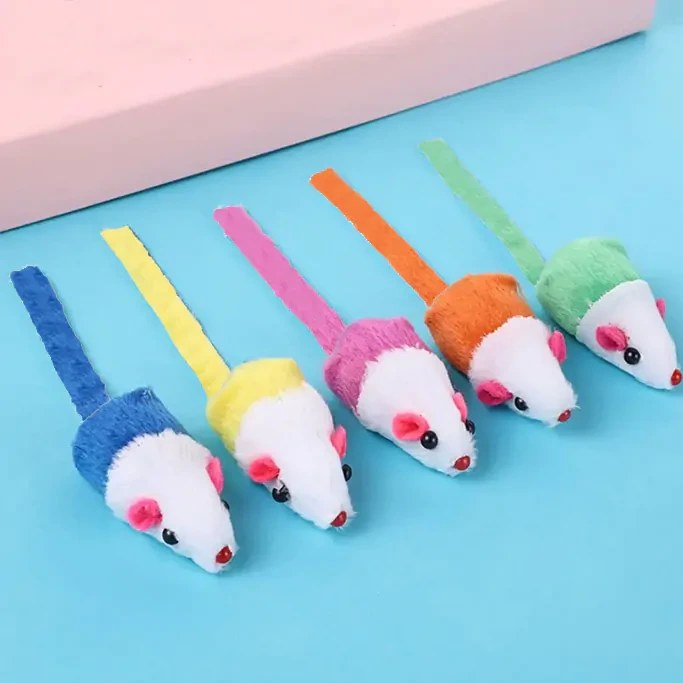 اسباب بازی گربه مدل موش رنگی،پرطرفدار تک و عمده